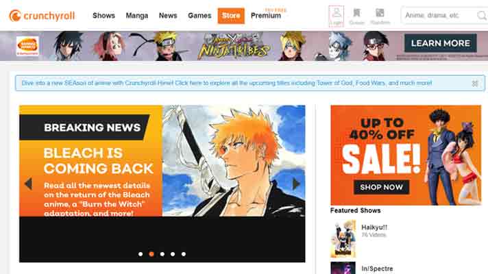 Free Anime Websites